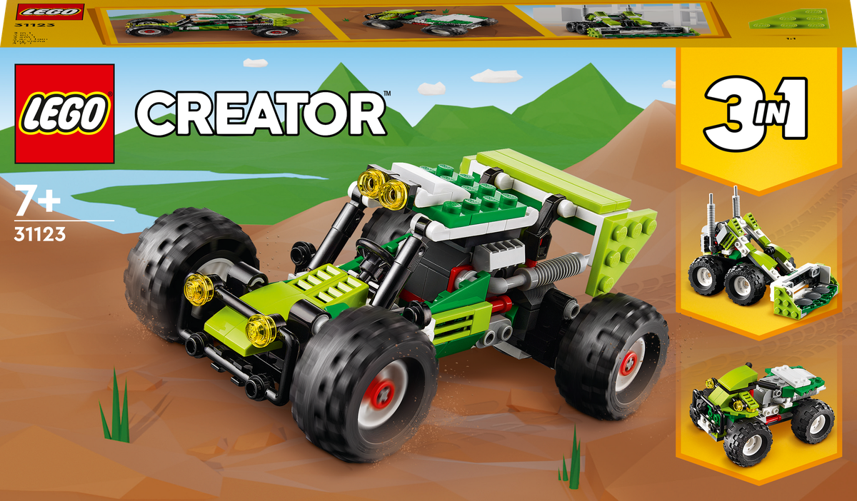 Lego 3 in 1 green online car