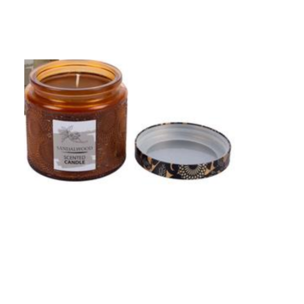 Sandalwood Scented Candle With Lid