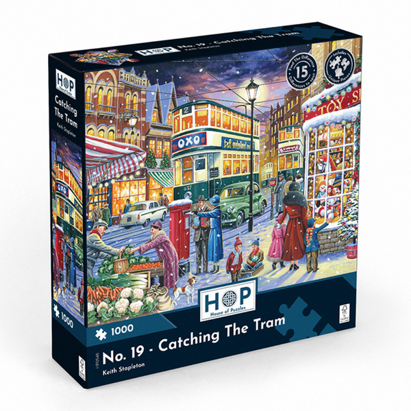 House of Puzzles - No.19 - Catching The Tram - 1000 Piece Jigsaw Puzzle