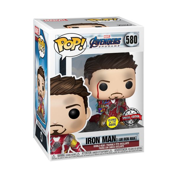 Funko Pop Marvel - Avengers Endgame-Iron Man Glows In The Dark (Exclusive)