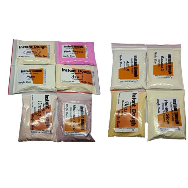 Magic Baits - Carp Fishing Instant Dough Bait - 10 Flavor Pack