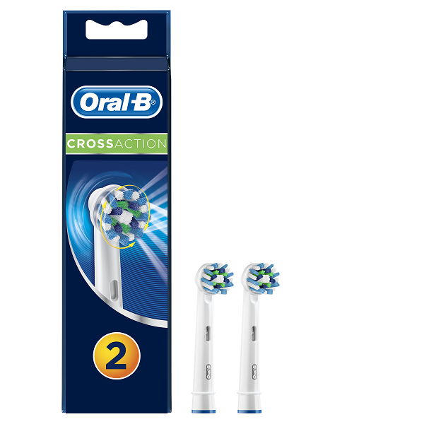 Oral-B Replacement Brush Heads - Cross Action - 2 Pack