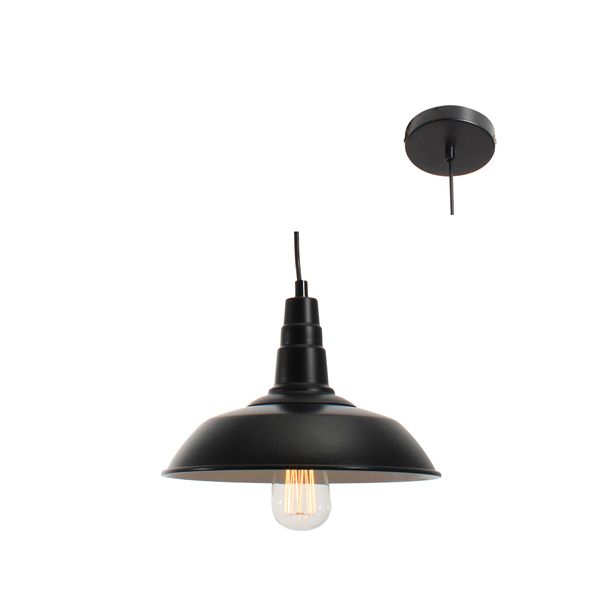 Eurolux - Farmhouse Pendant 260mm Black