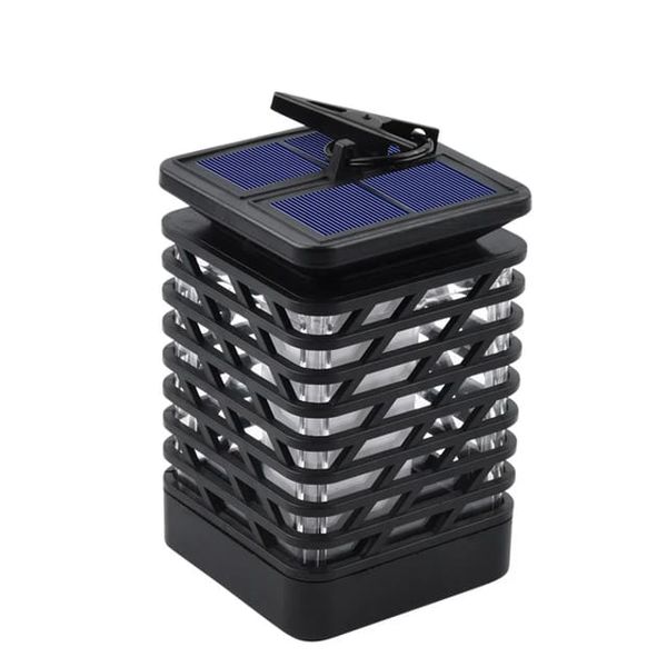 Waterproof Outdoor Solar Powered Flickering Flame Garden And Wall Light