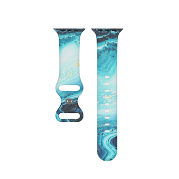 Surf Blue Marble Watch Strap compatible with Apple Watch 38/40/41 mm