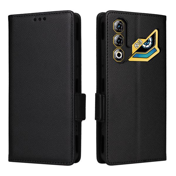 Lychee Patterned Leather Cover Compatible With ZTE Nubia Neo 3 GT