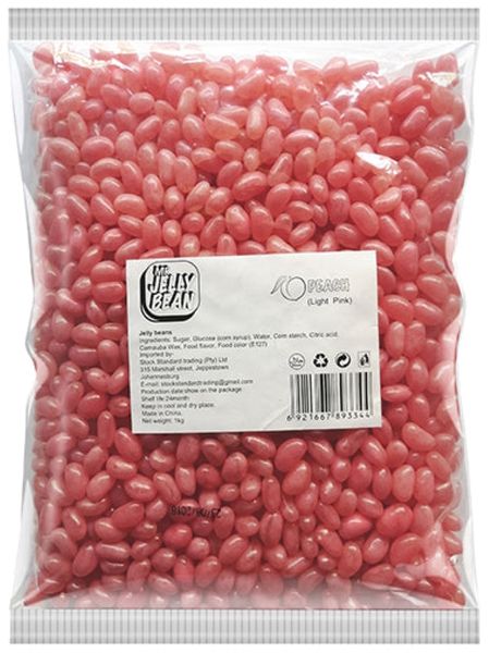 Peach Flavoured Jelly Beans - 1kg