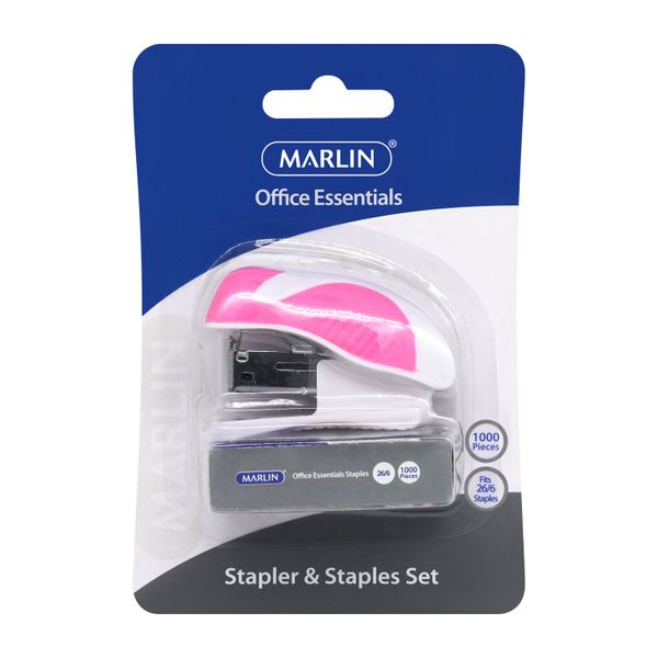 Marlin Office Essentials Mini Stapler &amp; Staples Set