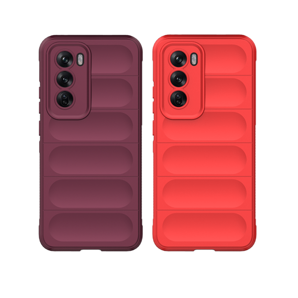 2 Units - HD Shockproof Case Compatible with Oppo Reno12 Pro - Black and Navy