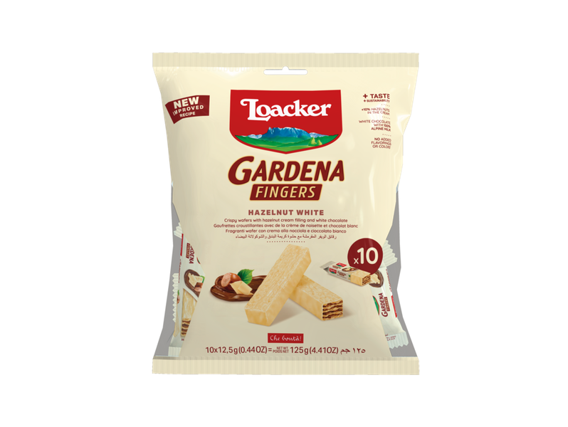 Loacker Gardena Fingers Hazelnut White 125g