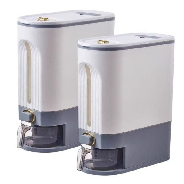 Rice Dispenser/Large Grain Container Storage with Lid - 10kg