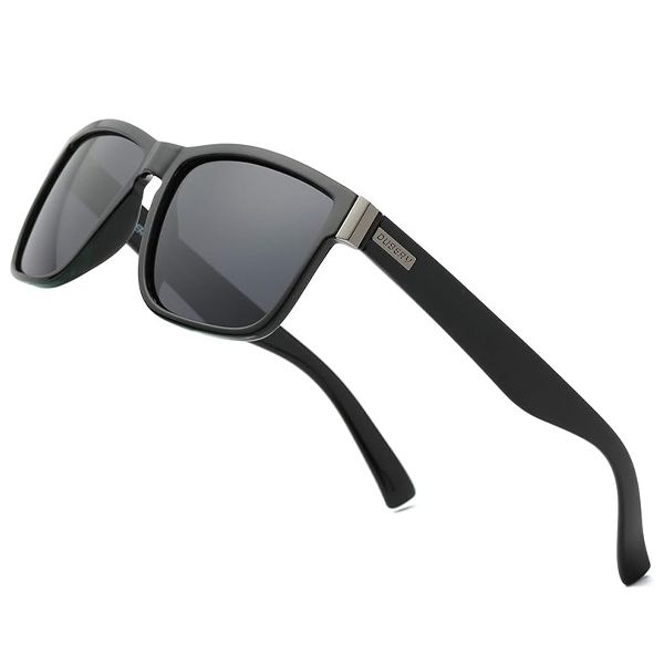 Vintage Polarized Sunglasses for Men Women Retro Square Sun Glasses