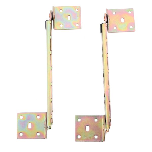 1Pair Lifting Rod Desk 10 Gear Adjusting Angle Hinge With Bracket