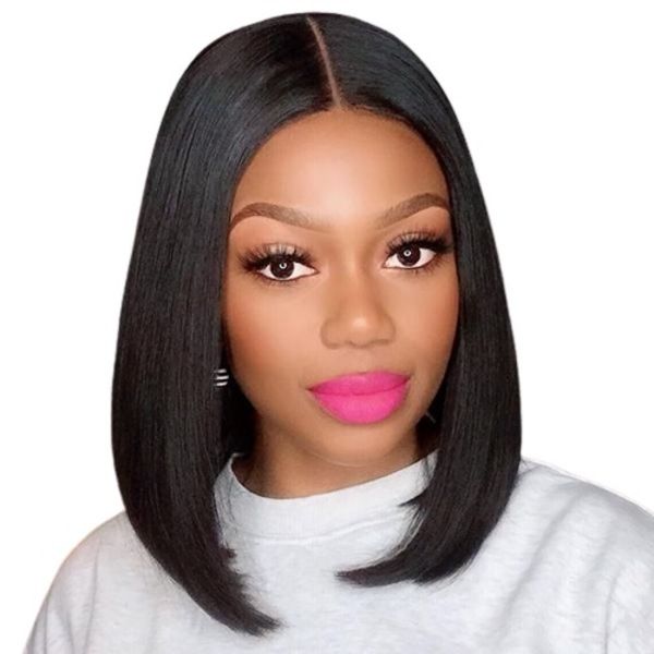 12 Inch Black Brazilian Bob Wig