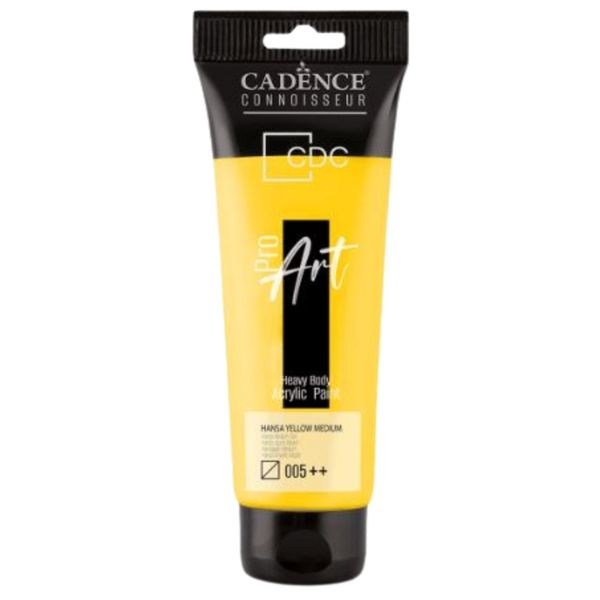 Cadence Pro Heavy Body Acrylic 120ml Hansa Yellow Medium