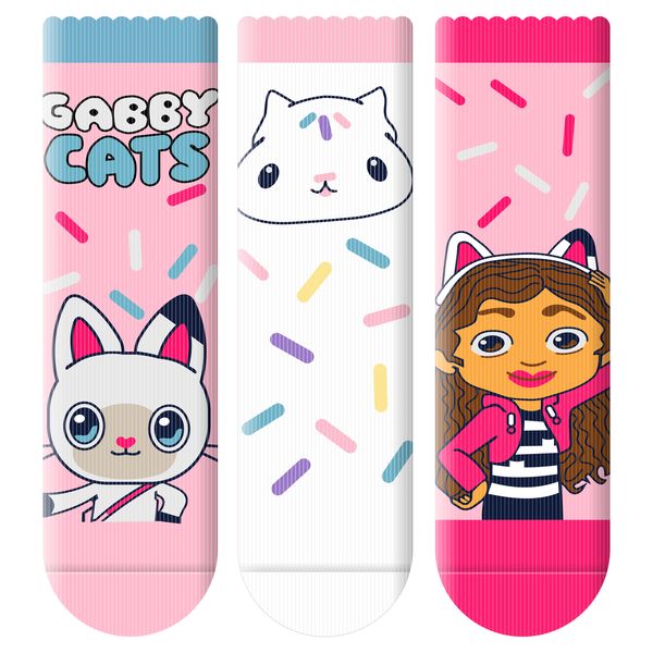 Gabby's Dollhouse By DREAMWORKS Official Licensed Anklet Socks - 3 Pack