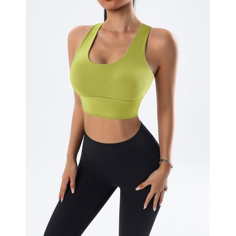 Fitness Sports Bra - High Impact Support - Lime Green