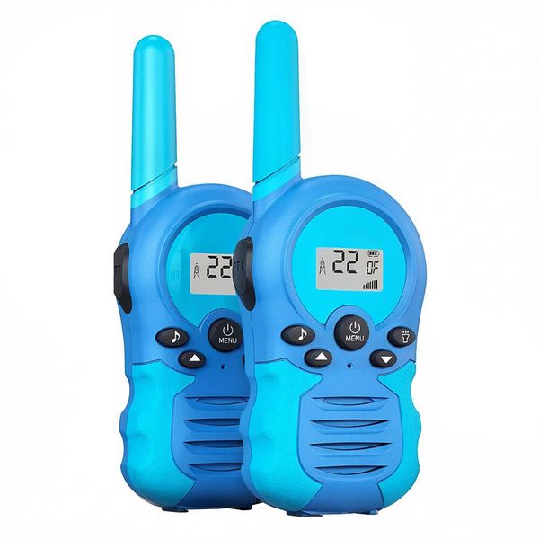 Blue Kids Walkie Talkies 2 Pack, Great Christmas &amp; Holiday Gift for Kids