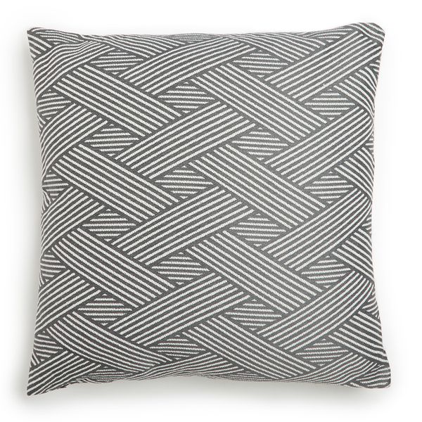 George &amp; Mason - Woven Charcoal Scatter Cushion 60 x 60