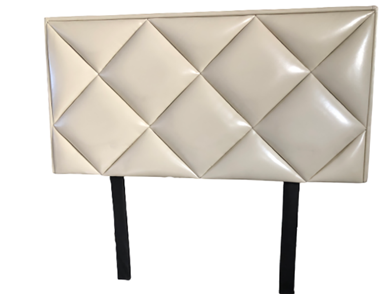 Venus - Cream Leather Headboard Double Size