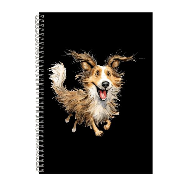 Shetland Sheepdog A4 Notebook Spiral Lined Notepad Dog Idea 335