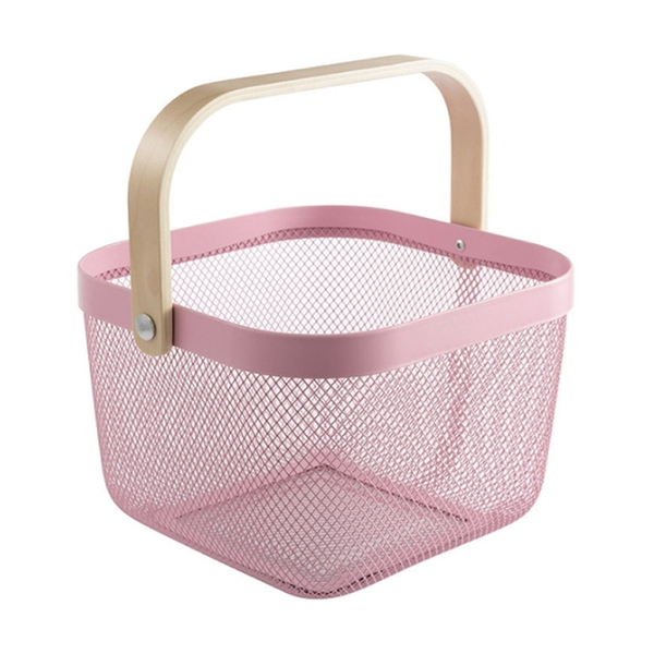 Picnic Basket with Wooden Handles - Small