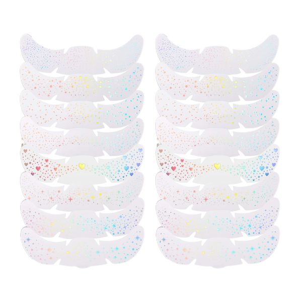 16 Pieces Glitter Freckle Face Stickers Shimmer Makeup Decals for Women