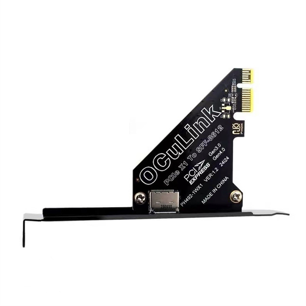 Pcie 4.0 X1 To Oculink Sff8611/8612 Expansion Card To Sff-8639