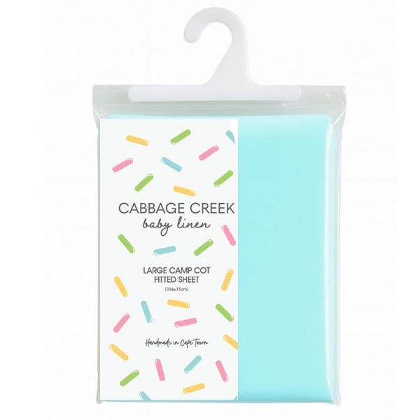 Cabbage Creek - Large Camp Cot Fitted Sheet - Mint