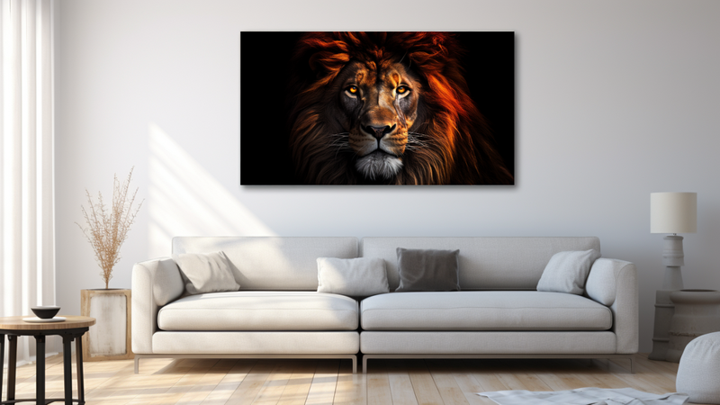 Canvas Wall Art - Lion Creative Art - HD0347