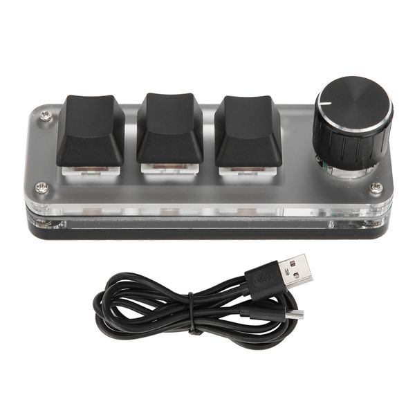 Custom Keyboard PC 3 Key RGB Programmable Macro