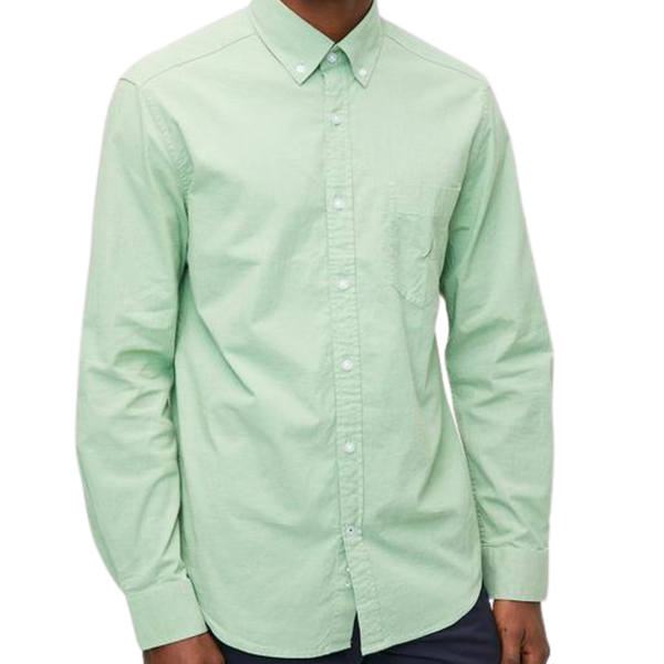 Nautica Men's Classic Long Sleeved Anchor Shirt in Coastal Pine