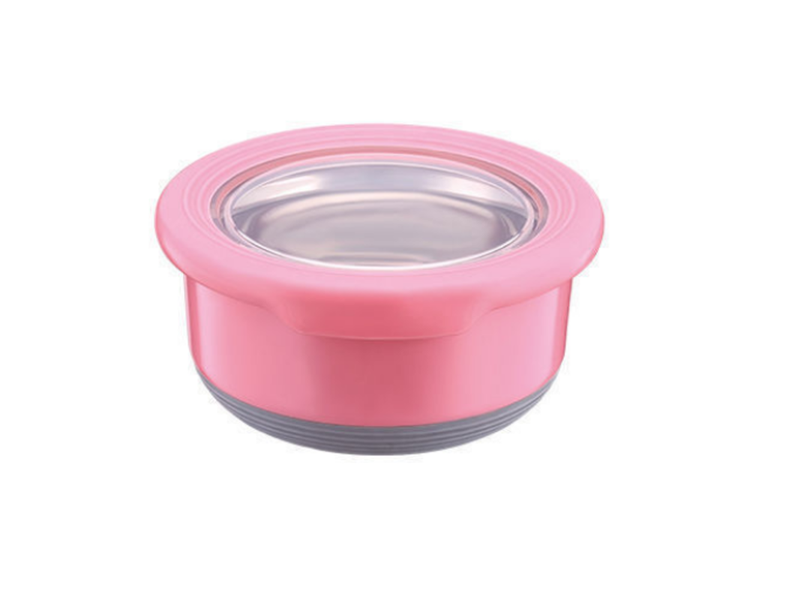 730ml Portable Stainless Steel Lunch Box Silicone Bento Lunch Box for Kids