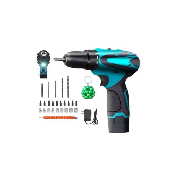 1831506 Cordless 12V Lithium Battery Electric Drill Set And A Keyholder