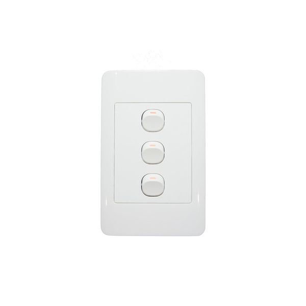 Bundle of 3 x Alphacell light switch 3 lever (4 x 2 size)
