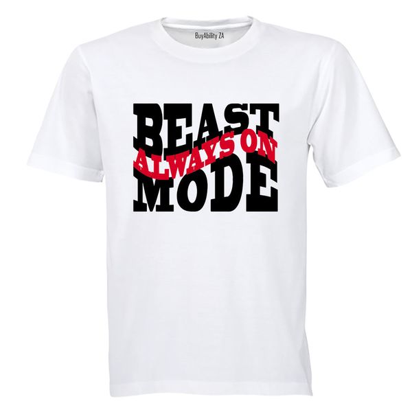 Beast Mode Always On - Mens - T-Shirt - White