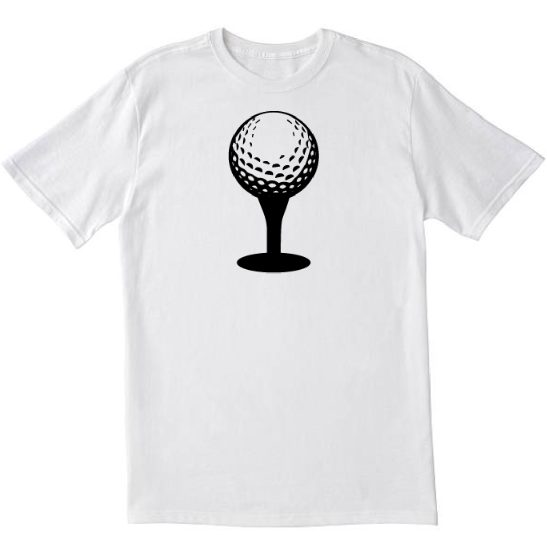 White Golf Ball Golfer T-Shirt Shop Get it Tomorrow