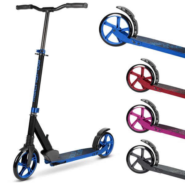 BOLDCUBE Big 2-Wheel Scooter | Kids 7+ | 200mm Wheels | Adjustable 86-111cm