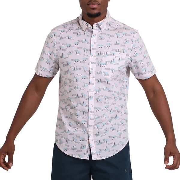 Original Penguin-Mens-Wild Ss Shirt-Parfait Pink