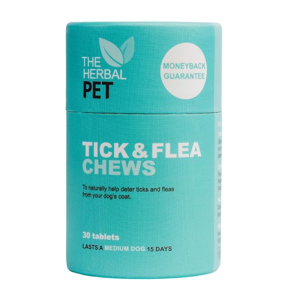 Tick &amp; Flea Chews (30 tablets), a natural tick and flea supplement for dogs