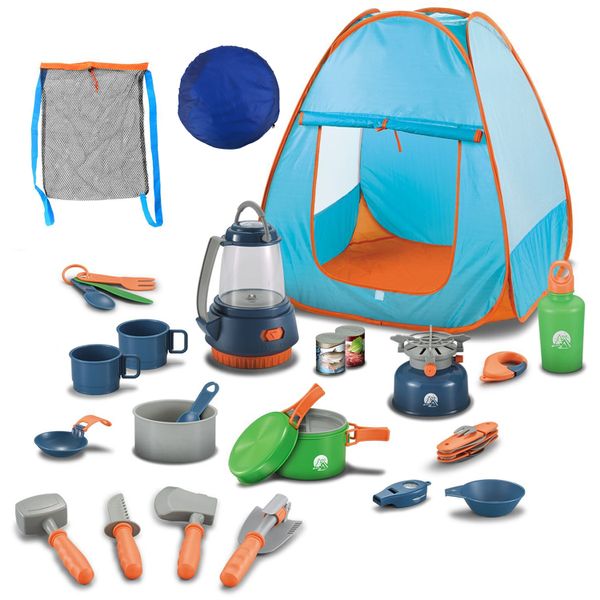 Children's Camping Tent Pretend Play Toy Set of 26