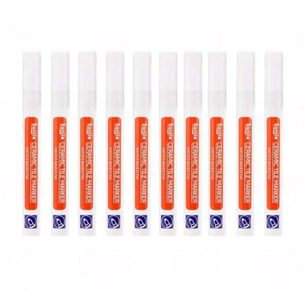 10 Pack White Waterproof Grout Pen Tile Repair Marker Grout Sealer Pen