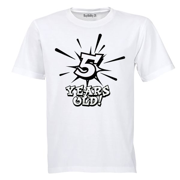 5 Years Old! - Kids T-Shirt - White