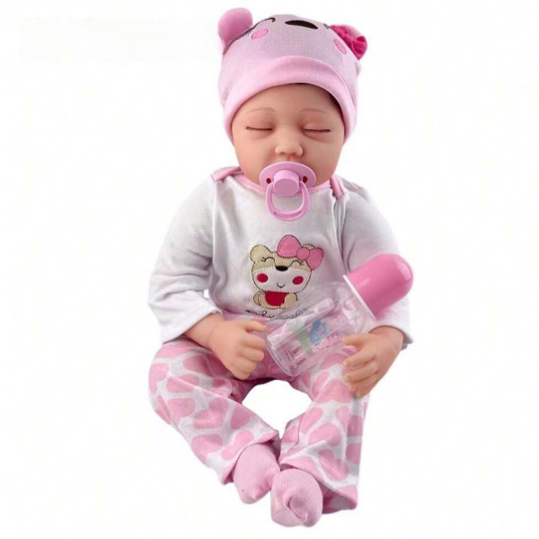 20 Inch Totally Huggable Sleeping Reborn Doll with Accessories