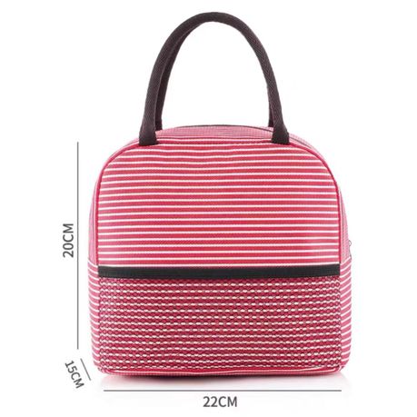 Striped cheap lunch bag