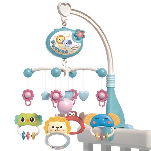 Baby Rattles Baby Bed Toy Mobile Baby Cot With Remote Control Music Box