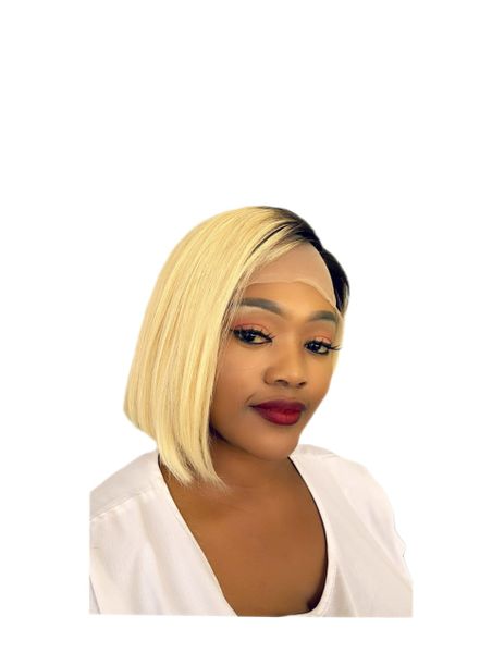 Brazilian Asymmetrical Wig - Ombre Light Blonde