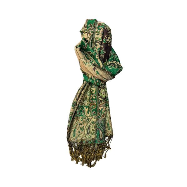Elegant Reversible Paisley Scarf - Pashmina- 170 x 70 cm