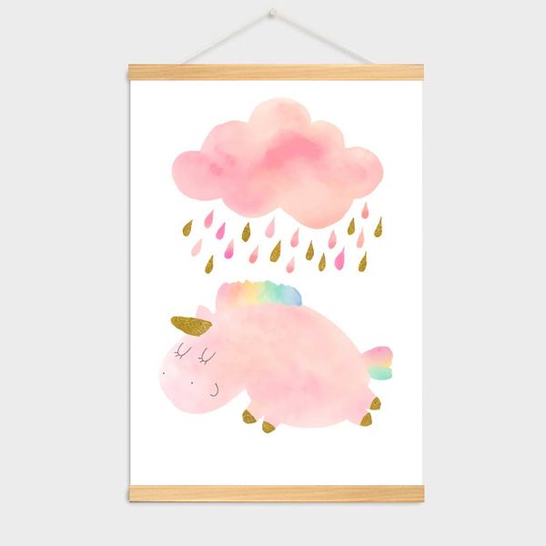 iKids Poster Hanger Frame | Shiny | Raining Unicorn