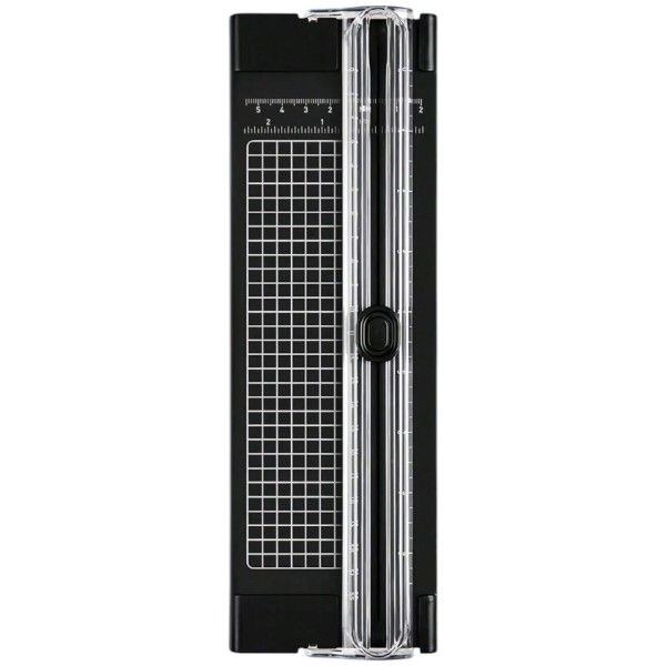 1 Piece - A4 Paper Cutter With Hole Puncher And Flipchart Rings - Black